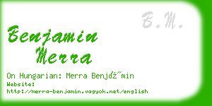 benjamin merra business card